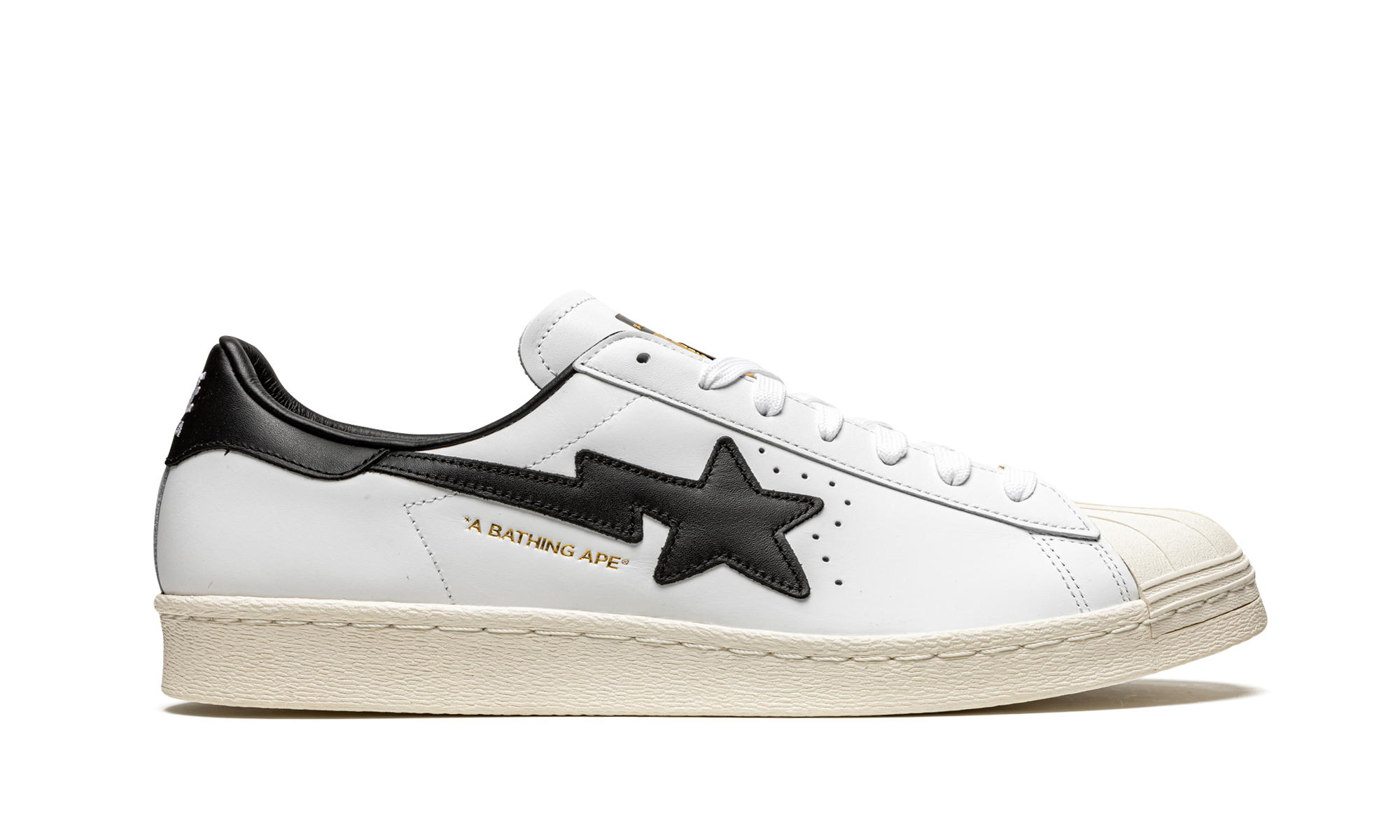 Adidas Superstar 80s Bape White Black