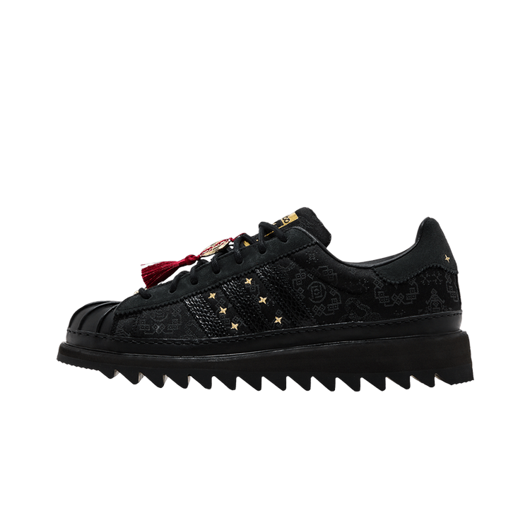 Adidas Superstar CLOT By Edison Chen Chinese New Year, Core Black/Carbon/Gold Metallic (JR5114)