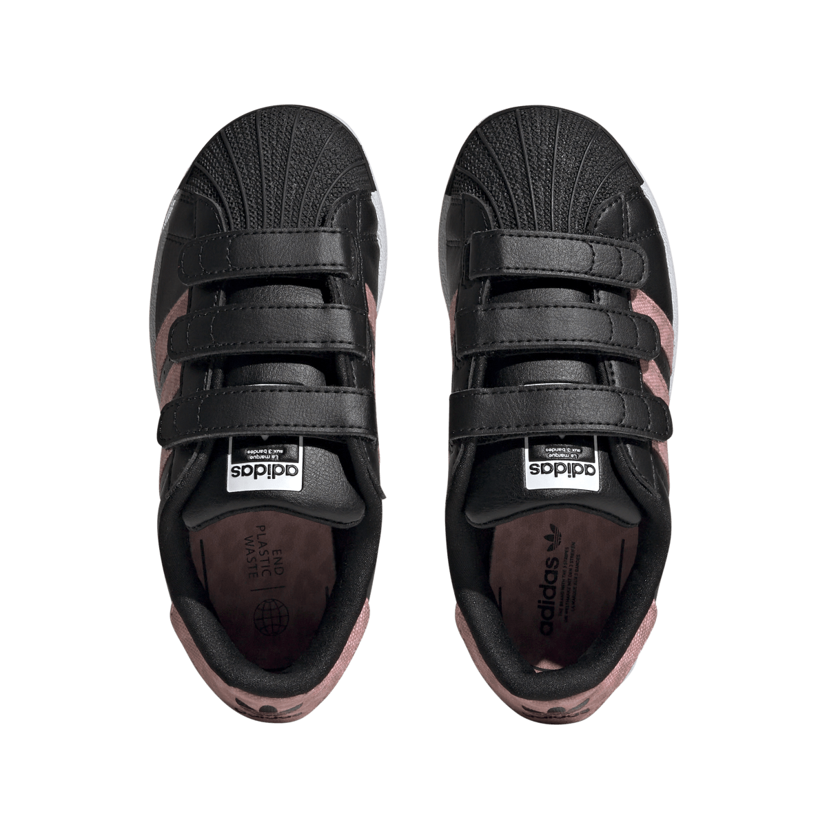 Adidas Superstar Comfort Closure Core Black Gold Metallic (PS)