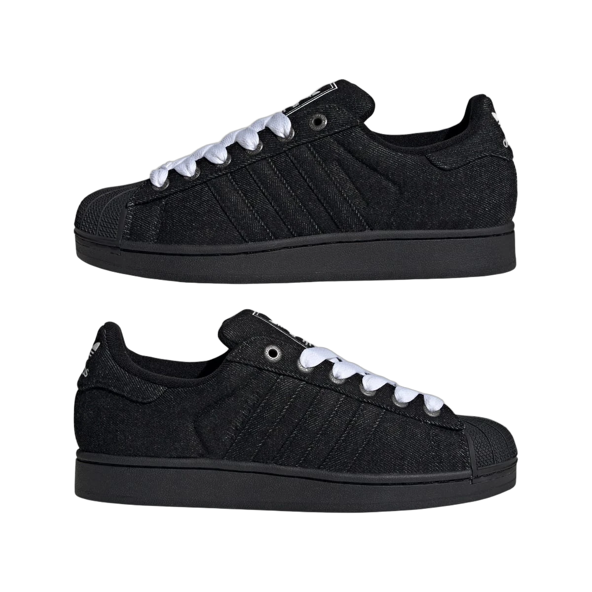 Adidas Superstar II Black Denim