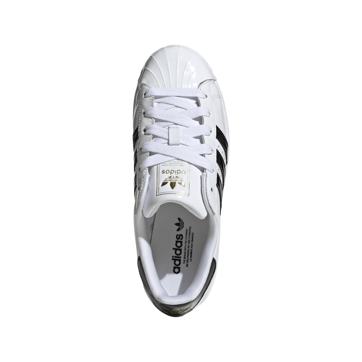 Adidas Superstar II Cloud White Core Black Gold Metallic