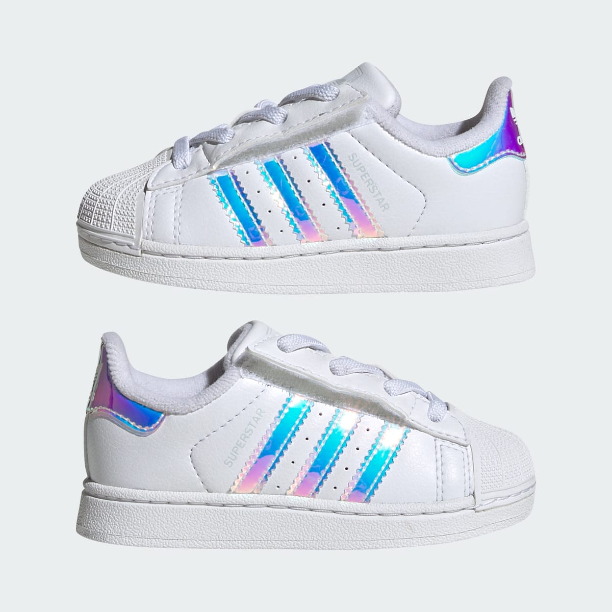 Adidas Superstar II Comfort Closure White Iridescent Stripes (TD)