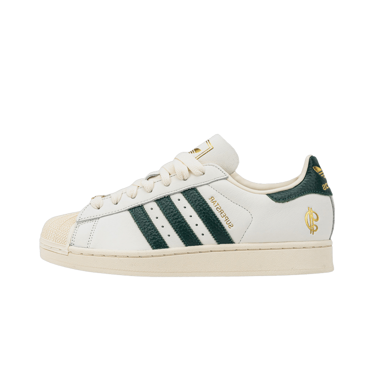 Adidas Superstar II Damian Lillard Dame Time, White/Green/Beige (JQ6119)