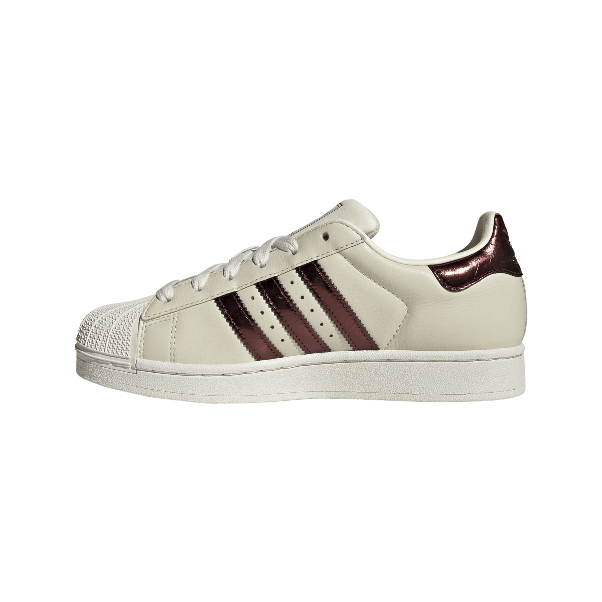 Adidas Superstar II Off White Maroon Gold Metallic