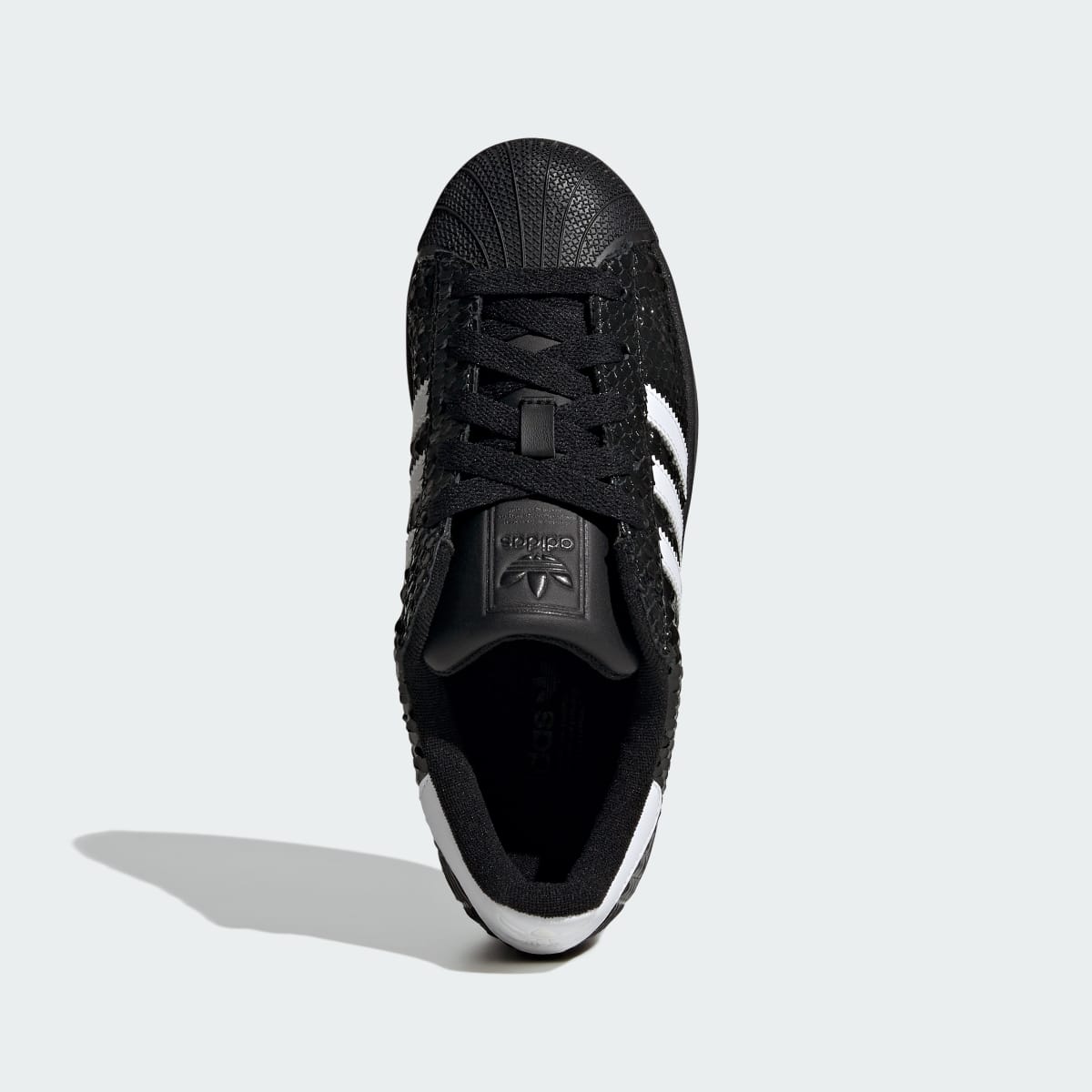 Adidas Superstar II Patent Snakeskin Black White
