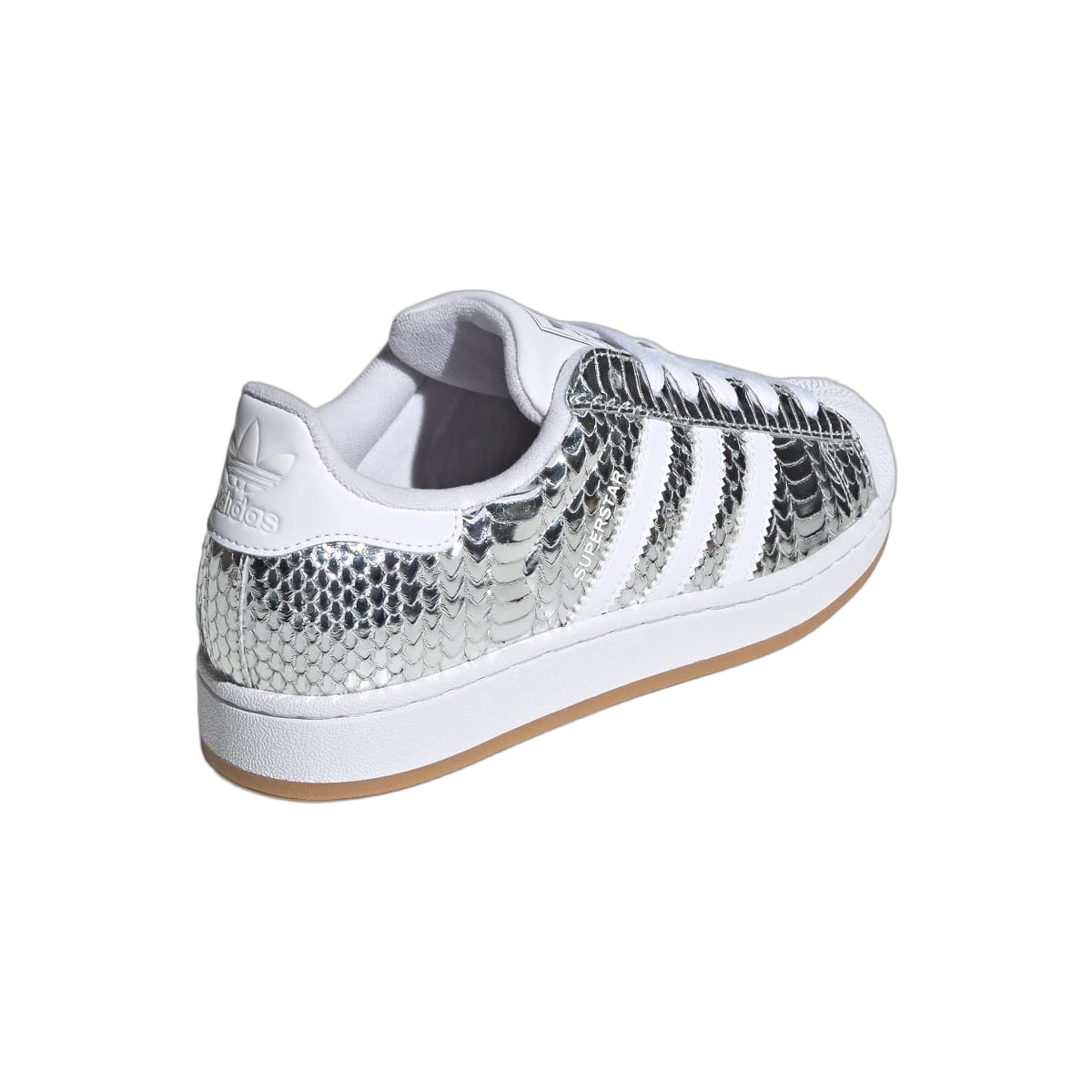 Adidas Superstar II Patent Snakeskin Silver Metallic