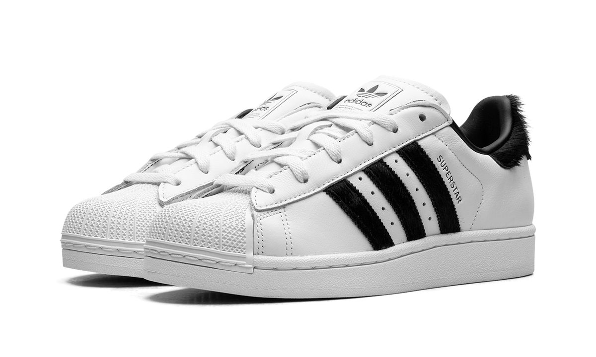 Adidas Superstar II White Black Pony Hair