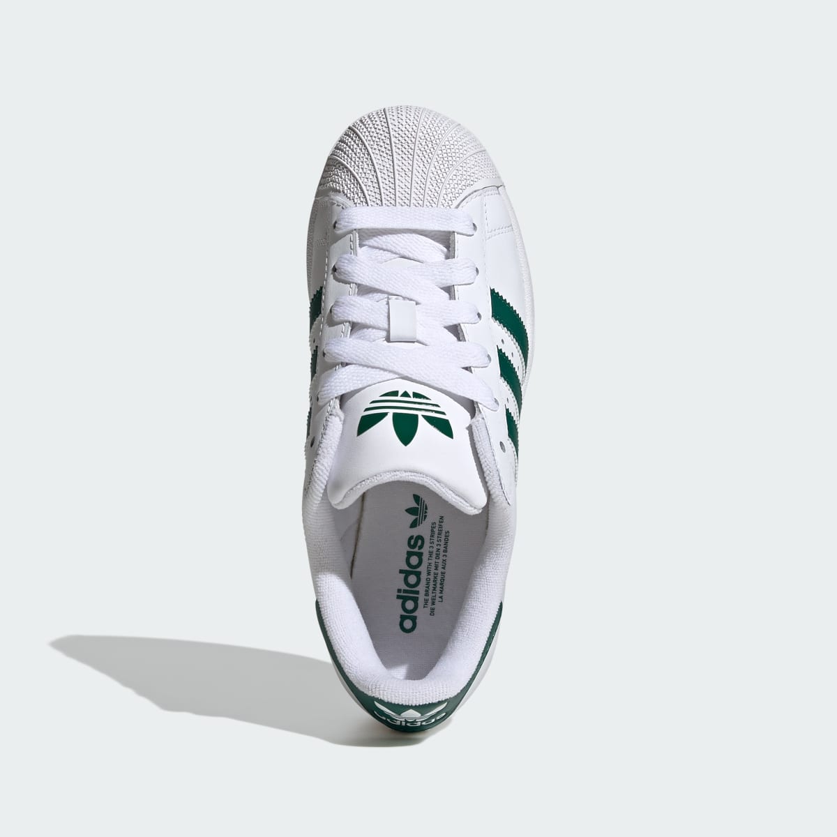 Adidas Superstar II White Collegiate Green