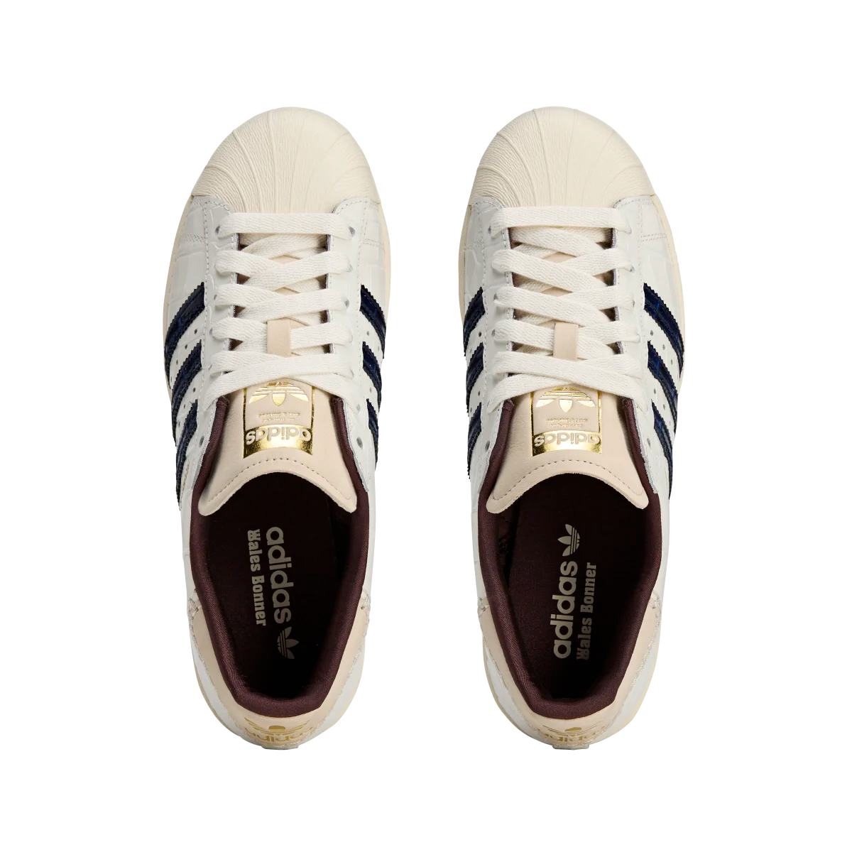Adidas Superstar Wales Bonner White Croc, Wonder White/Collegiate Navy/Night Red (JP7161)