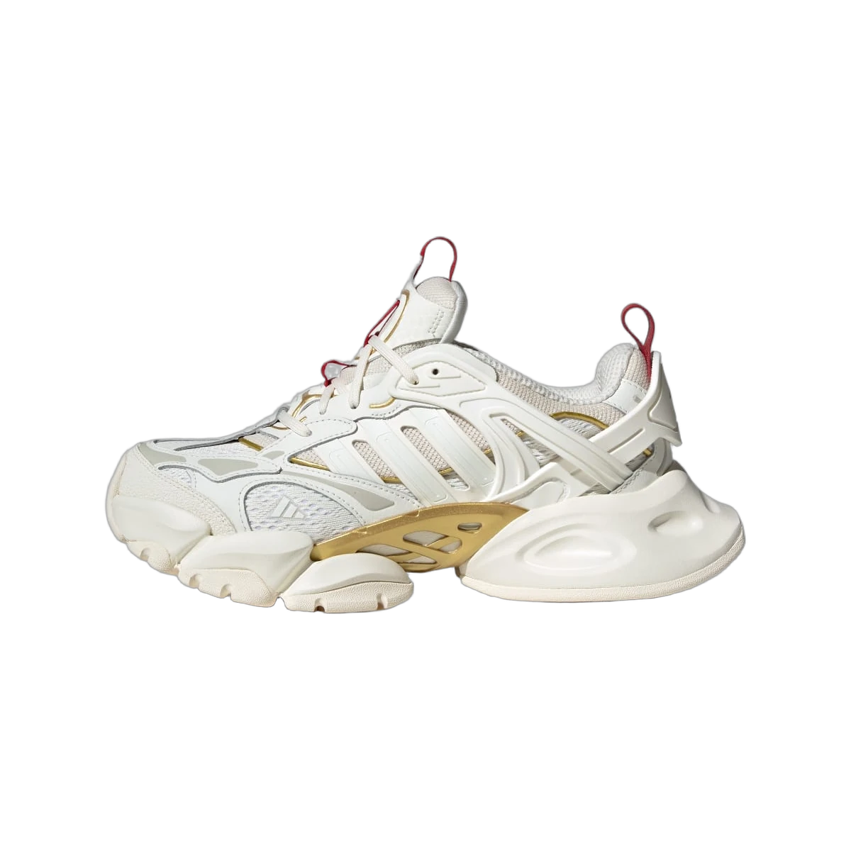 Adidas XLG Runner Deluxe Off White Gold Metallic Red
