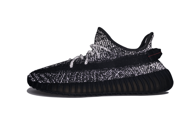 Adidas Yeezy Boost 350 V2 Static Black (Reflective), Black/Black/Black (FU9007)