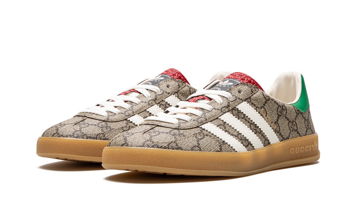 Adidas x Gucci Gazelle Beige GG Monogram