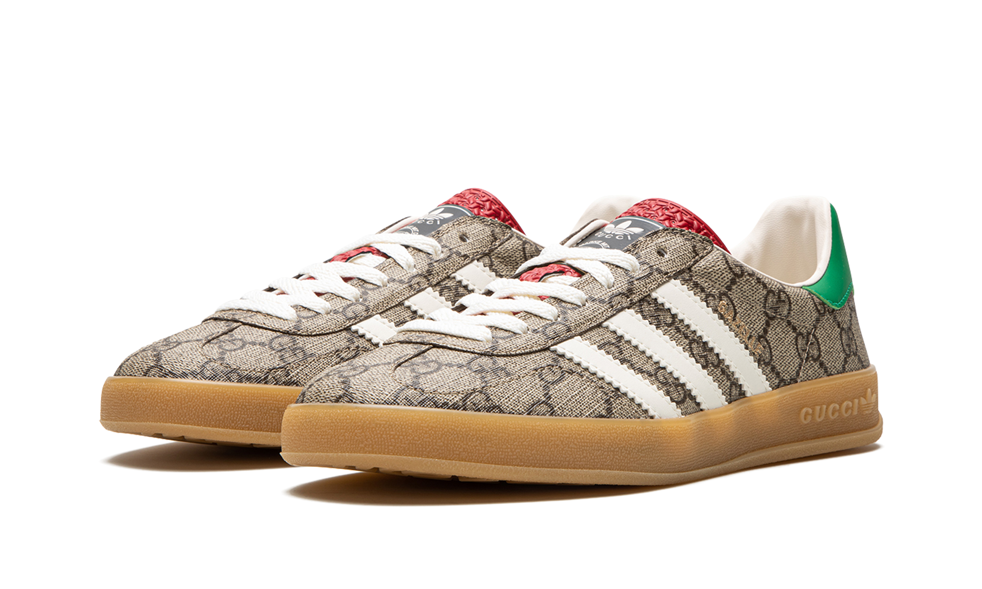 Adidas x Gucci Gazelle Beige GG Monogram