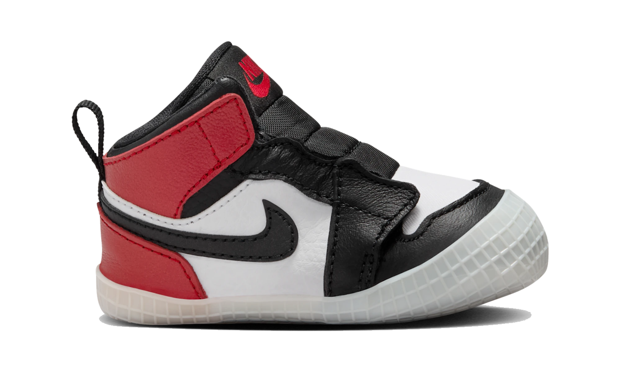 Air Jordan 1 Crib Bootie Black Toe Reimagined (I)