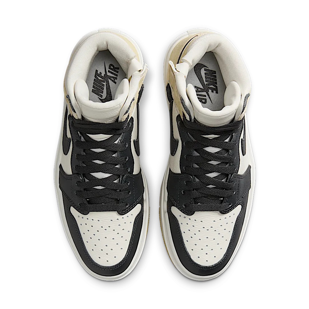 Air Jordan 1 Elevate High Beige Black Toe, Team Gold/Sail/Dark Smoke Grey (DN3253-700)