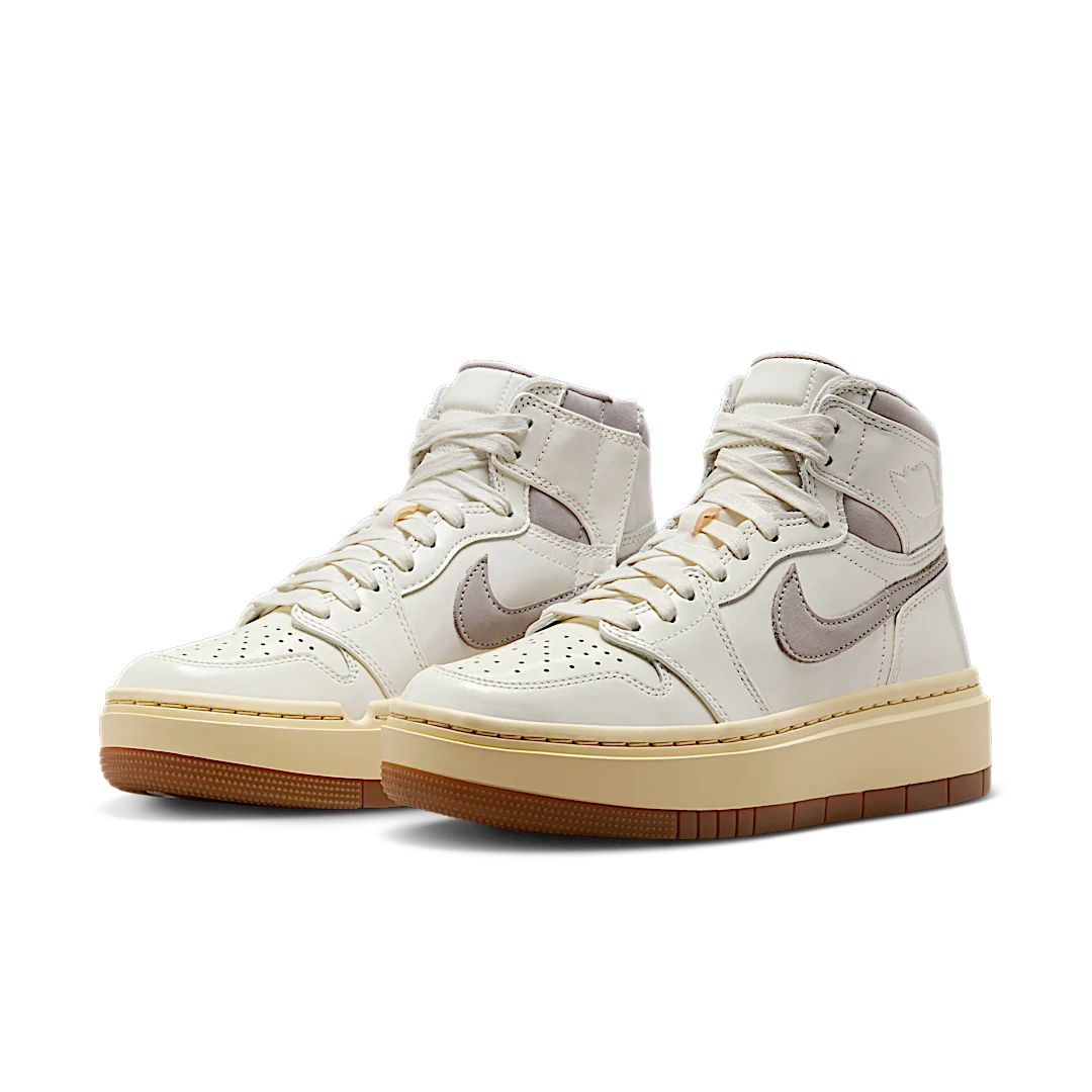 Air Jordan 1 Elevate High College Grey, Sail/Pale Vanilla-Gum Medium Brown-College Grey (DZ3744-100)