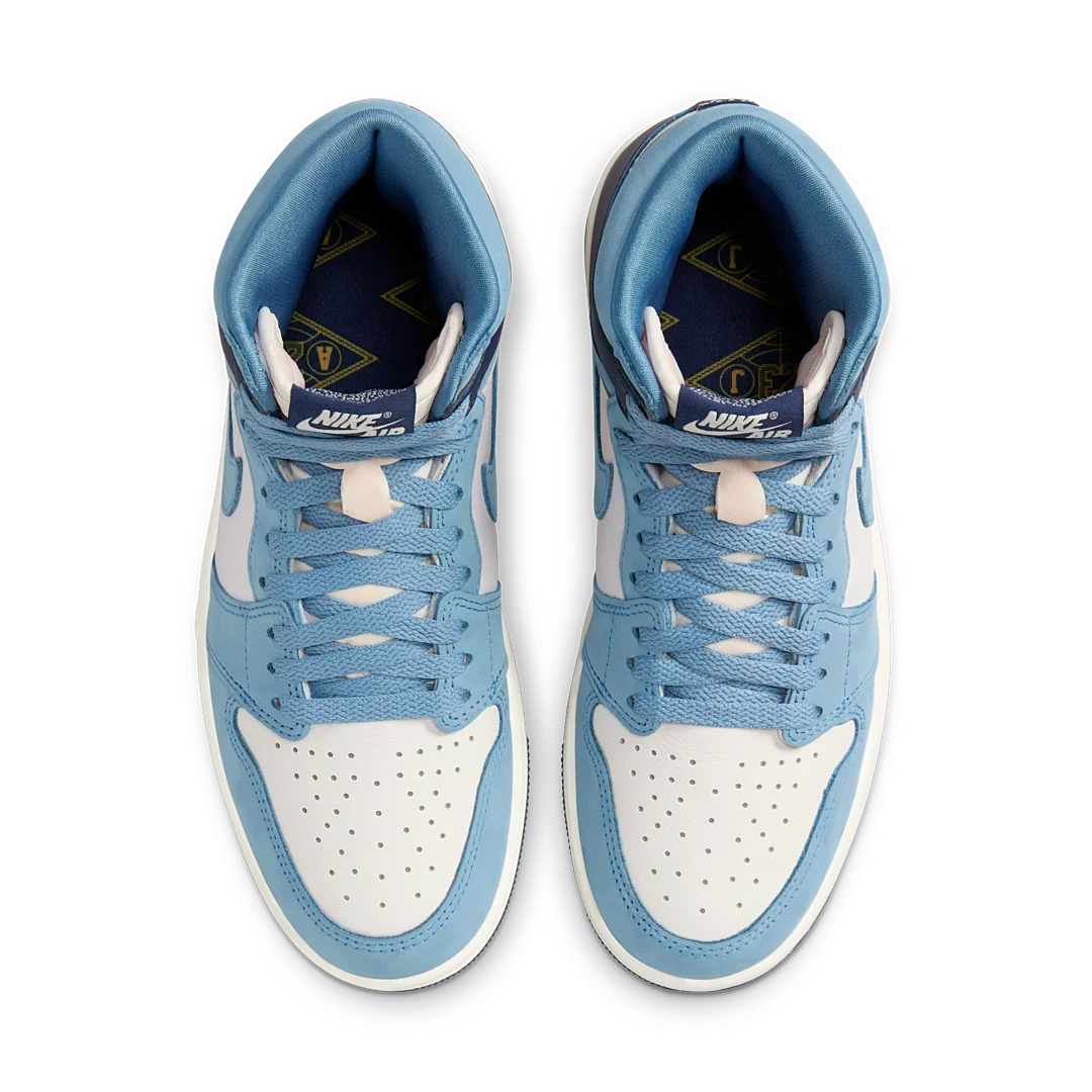 Air Jordan 1 High OG First in Flight, University Blue/Midnight Navy-Sail (FD2596-400)