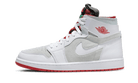 Air Jordan 1 High Zoom Air CMFT Hare, White/Grey/Red-Orange (CT0978-100)