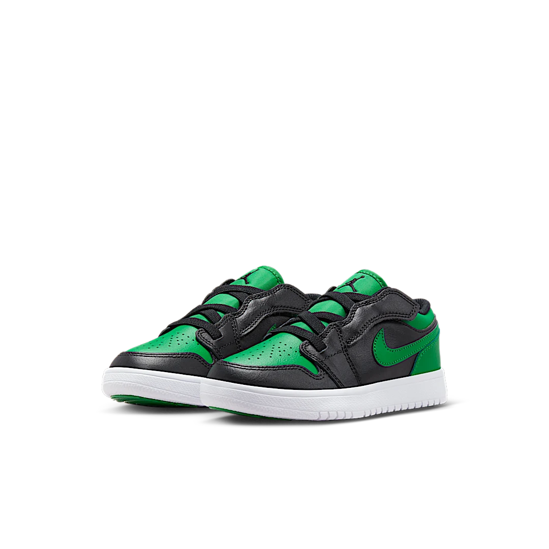 Air Jordan 1 Low ALT Black Lucky Green White (PS), Black/Lucky Green/White/Black (BQ6066-065)