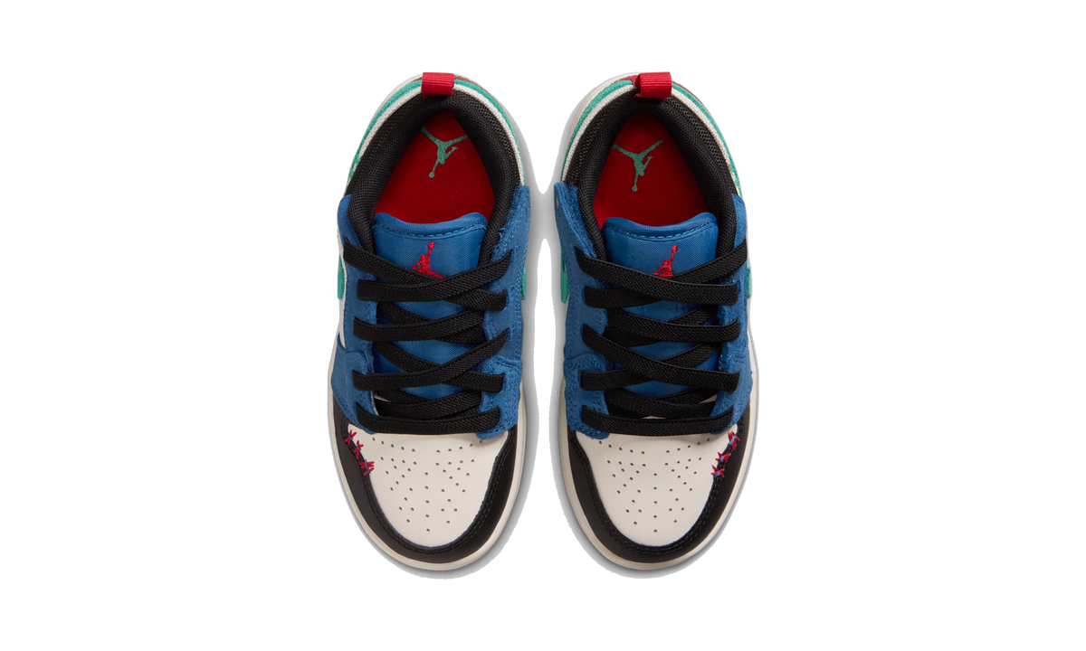 Air Jordan 1 Low ALT SE True Blue Red Kinetic Green (PS)