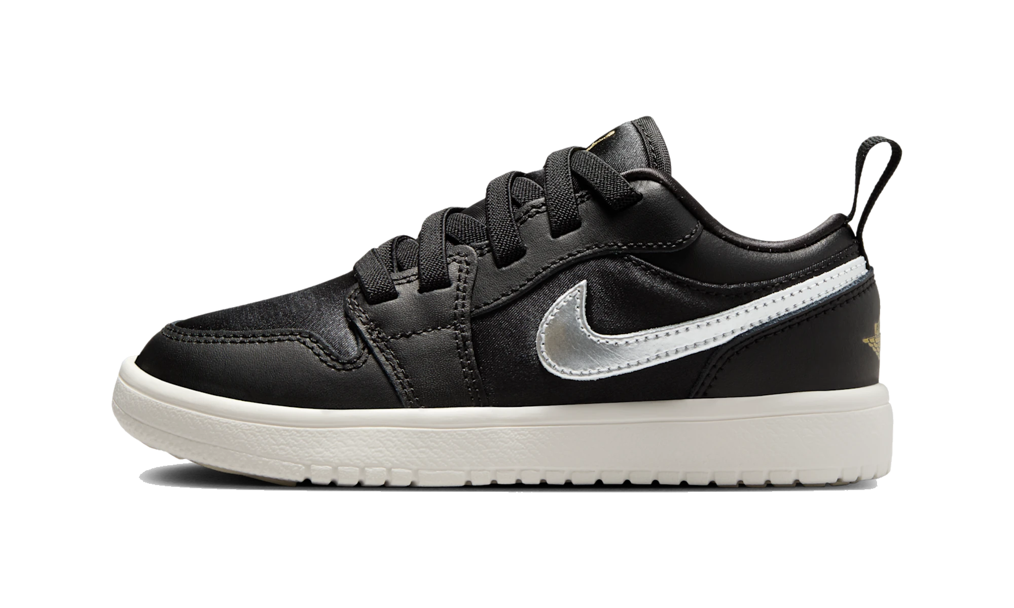 Air Jordan 1 Low Alt SE Black Silver Sail Gold (PS)