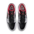 Air Jordan 1 Low Black Light Smoke Grey Gym Red, Black/Light Smoke Grey/Gym Red (553558-060)