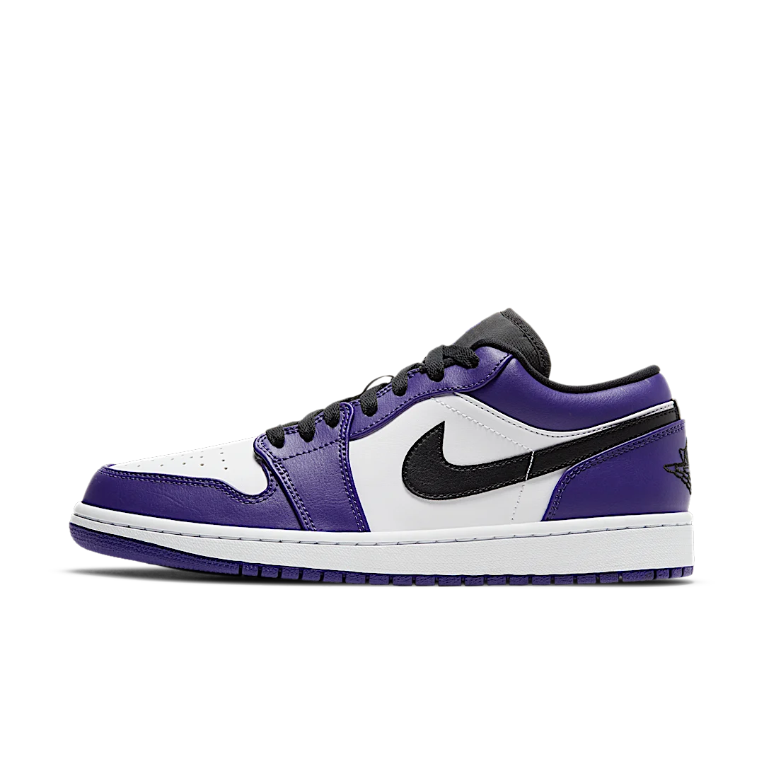 Air Jordan 1 Low Court Purple White, Court Purple/Black-White (553558-500)