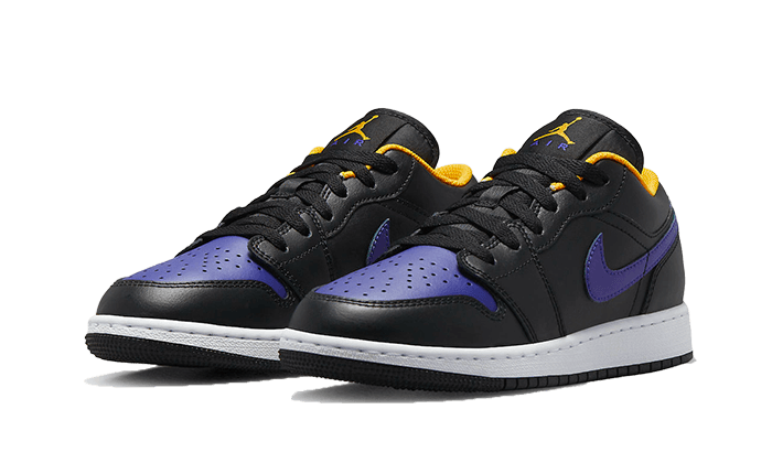 Air Jordan 1 Low Dark Concord, Black/Dark Concord/Taxi (553560-075)