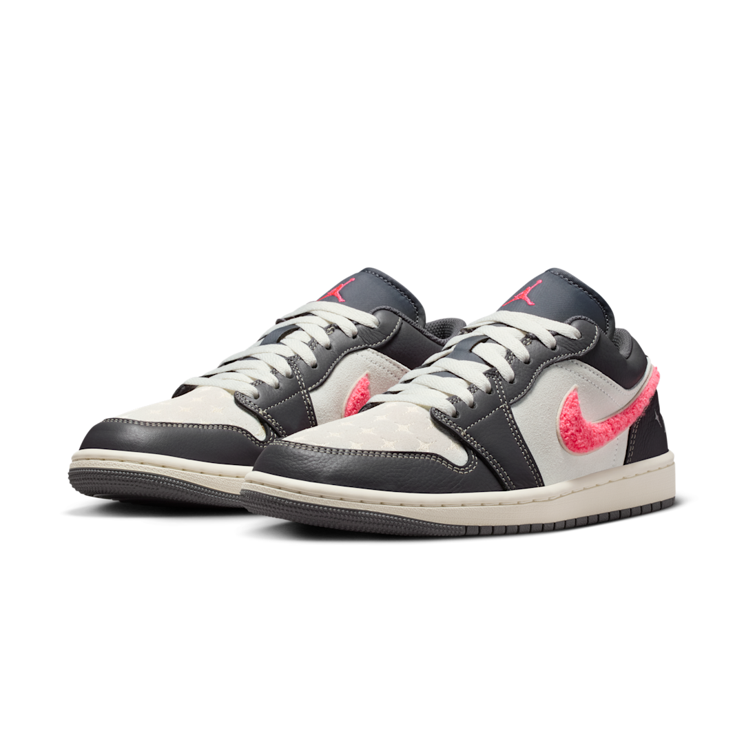 Air Jordan 1 Low Light Graphite Hot Punch