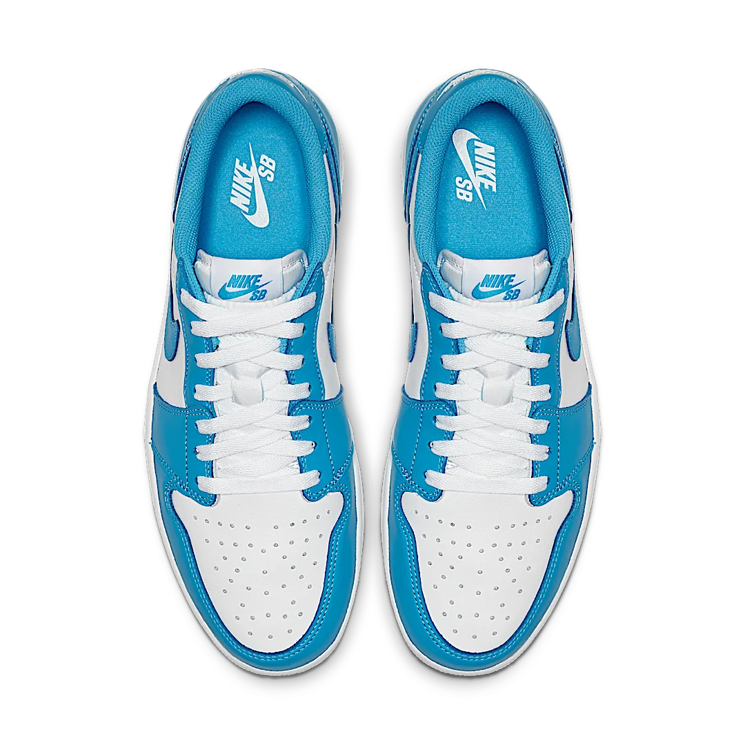 Air Jordan 1 Low SB UNC, Dark Powder Blue/White (CJ7891-401)