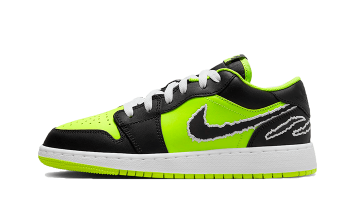 Air Jordan 1 Low SE Black Cat Volt, Volt/White/Black (DX6666-701)