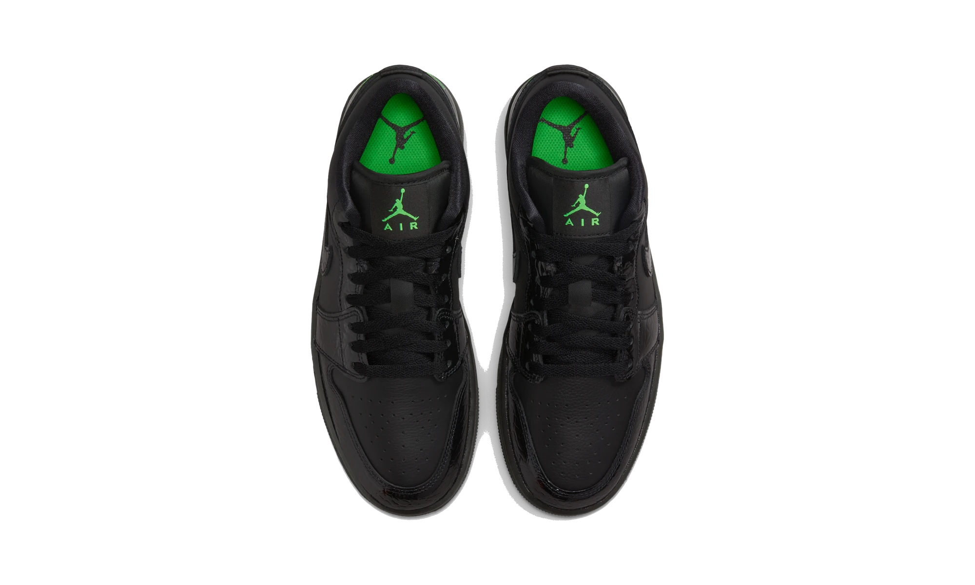 Air Jordan 1 Low SE Black Croc Scream Green