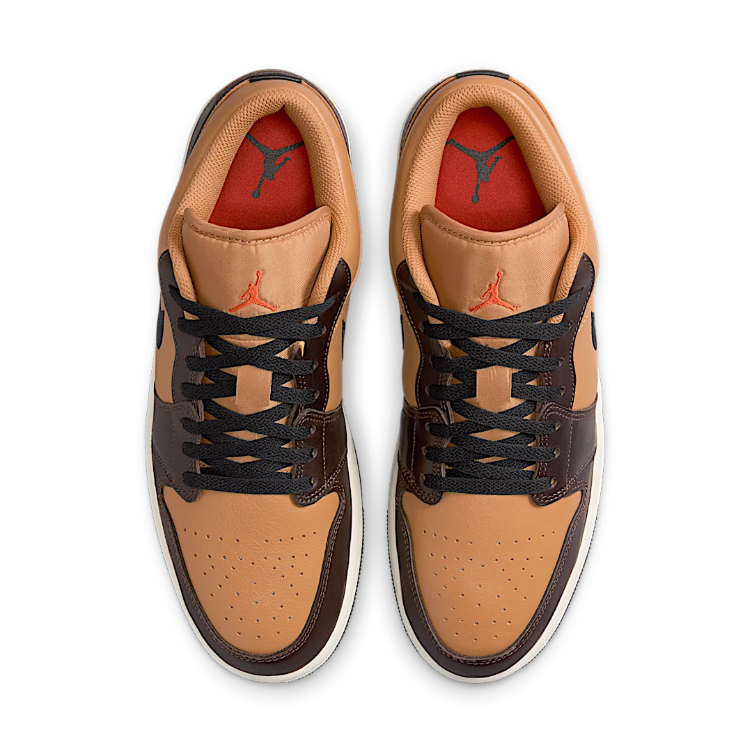 Air Jordan 1 Low SE Flax Baroque Brown, Flax/Baroque Brown/Vintage Coral/Black (HQ3603-201)