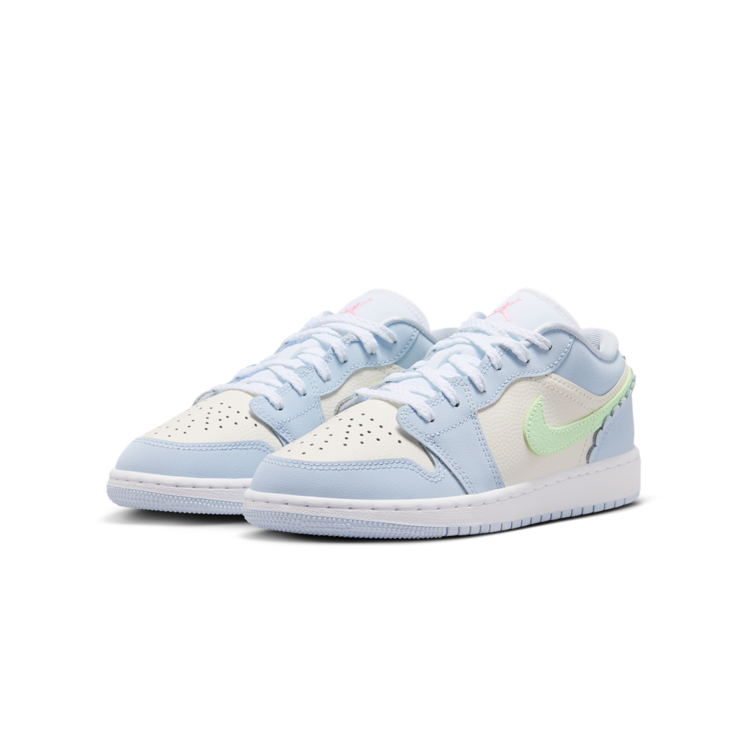 Air Jordan 1 Low SE Half Blue Sail Vapor Green