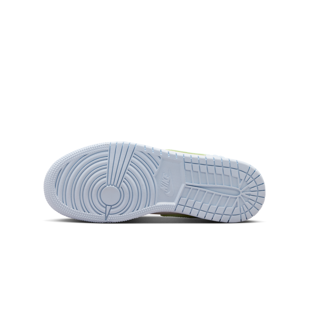 Air Jordan 1 Low SE Half Blue Sail Vapor Green - Sneak
