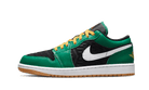 Air Jordan 1 Low SE Holiday Special (2022), Malachite/Black/Taxi/Fire Red (DQ8422-300)