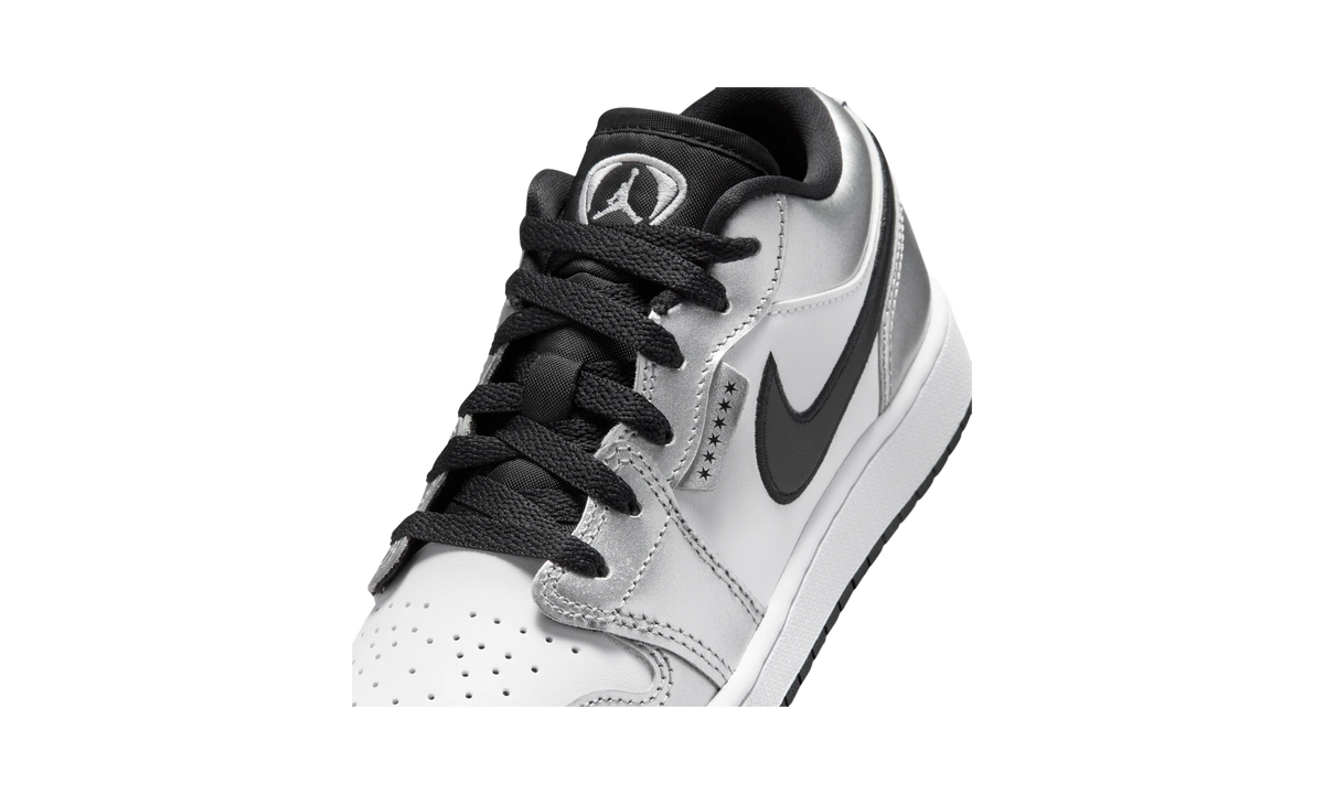 Air Jordan 1 Low SE Metallic Silver Tiempo