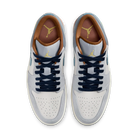 Air Jordan 1 Low SE Phantom Repaired Denim Swoosh, Phantom/Off White/Coconut Milk/Amber Brown/Star Blue (FZ5042-041)