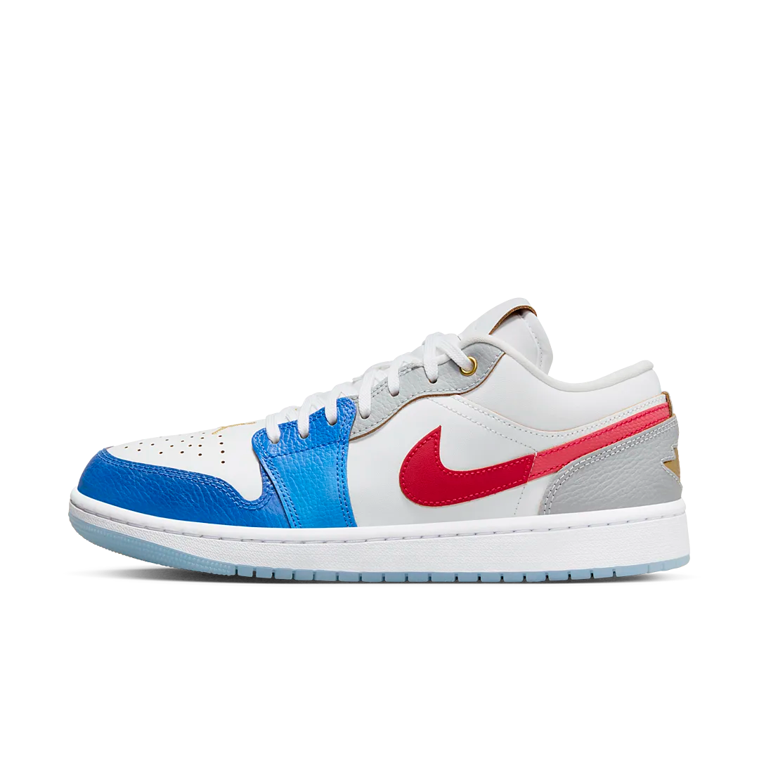 Air Jordan 1 Low SE Philippines, White/Game Royal/Ice Blue/University Red (FN8901-164)