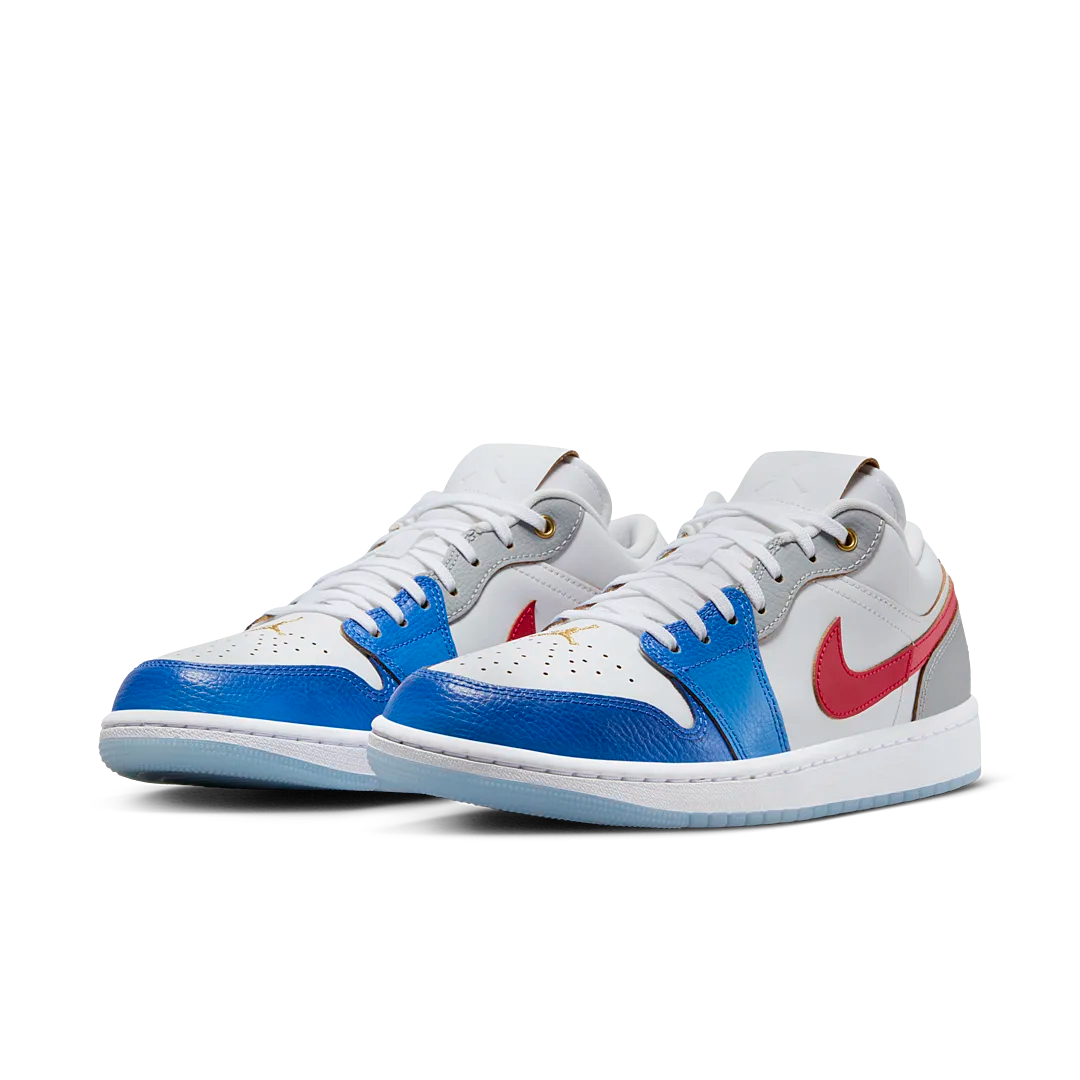 Air Jordan 1 Low SE Philippines, White/Game Royal/Ice Blue/University Red (FN8901-164)