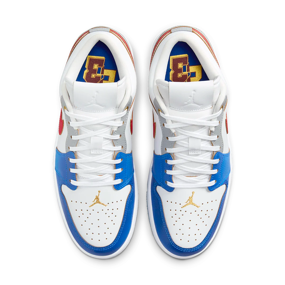 Air Jordan 1 Low SE Philippines, White/Game Royal/Ice Blue/University Red (FN8901-164)