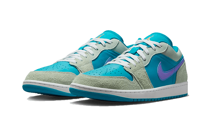 Air Jordan 1 Low SE Pistachio Frost Aquatone, Pistachio Frost/Aquatone/Psychic Purple/Celestial Gold (DX4334-300)