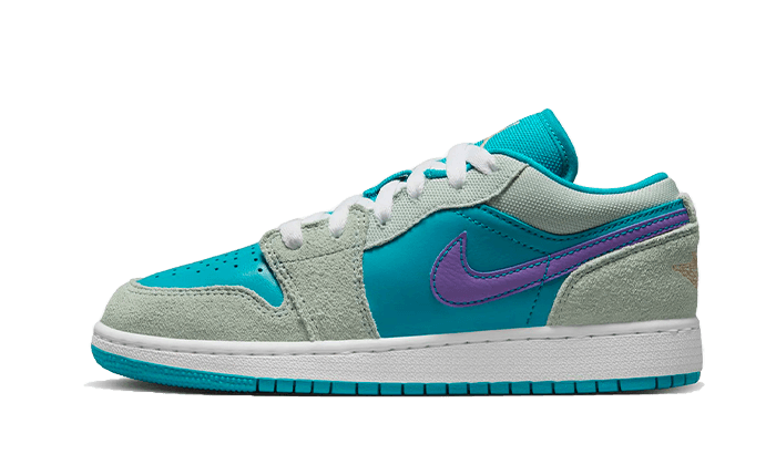 Air Jordan 1 Low SE Pistachio Frost Aquatone, Pistachio Frost/Aquatone/Psychic Purple/Celestial Gold (DX4334-300)