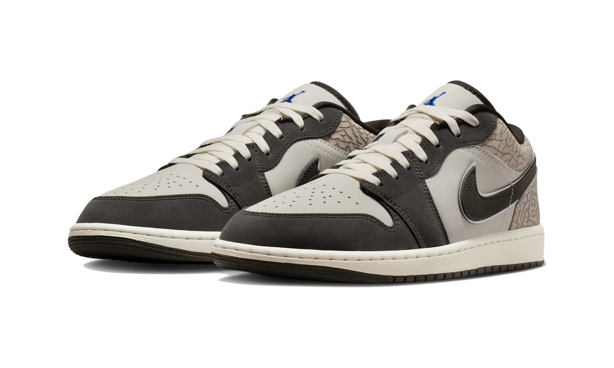 Air Jordan 1 Low SE Sail Deep Pewter Elephent Print