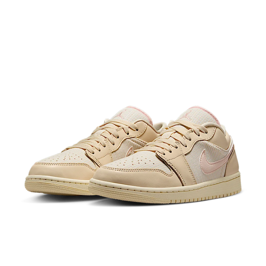 Air Jordan 1 Low SE Seersucker, Muslin/Sail/Coconut Milk/Legend Pink (FQ1925-100)