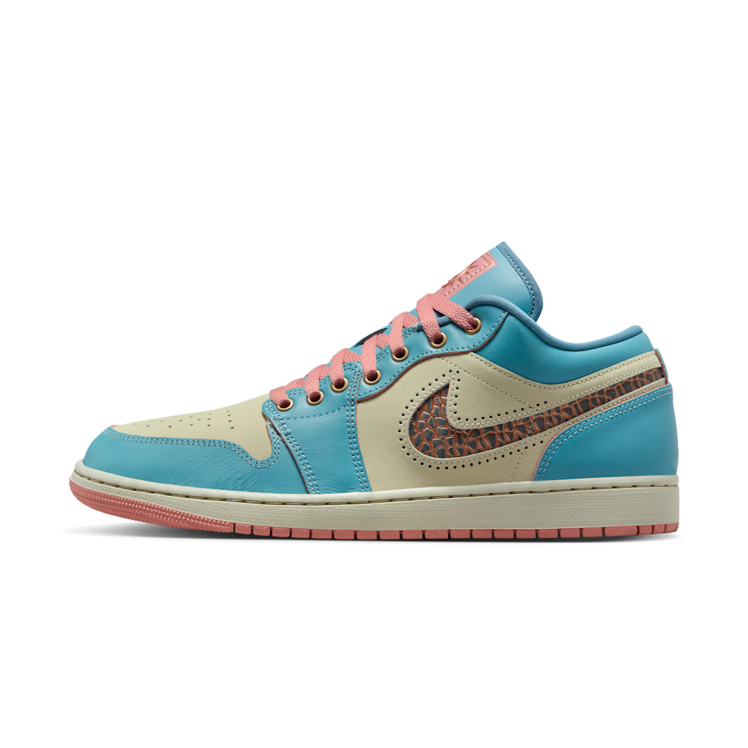 Air Jordan 1 Low SE Somos Eternos, Denim Turquoise/Smokey Blue/Red Stardust/Light Stone/Denim Turquoise/Light Stone (IM8120-464)