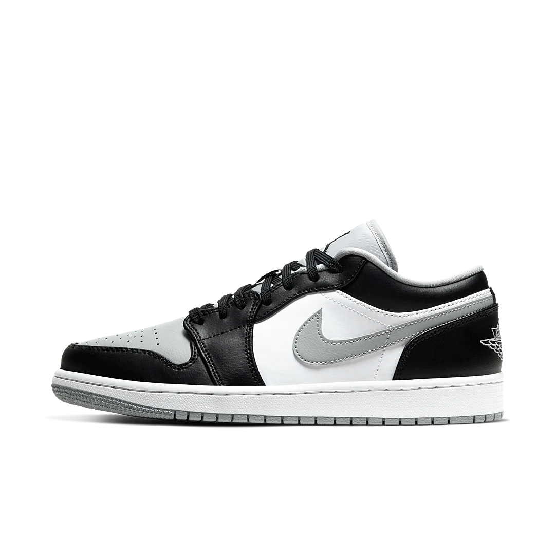 Air Jordan 1 Low Shadow, Black/Light Smoke Grey-White (553558-039)