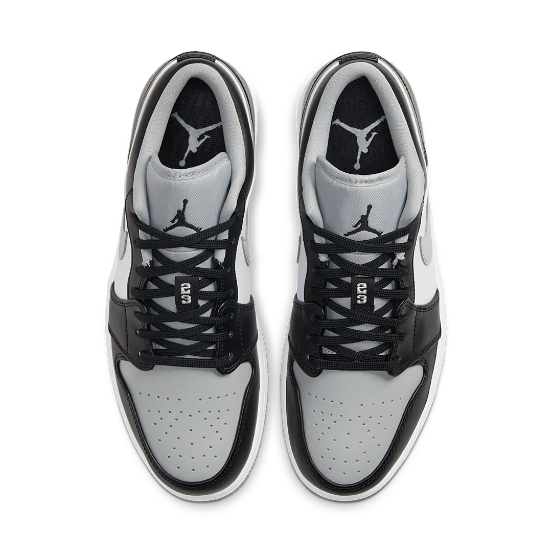 Air Jordan 1 Low Shadow, Black/Light Smoke Grey-White (553558-039)