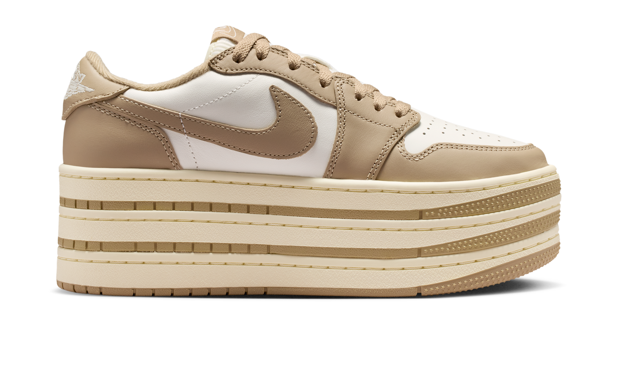 Air Jordan 1 Low Triple Stack Khaki Sail