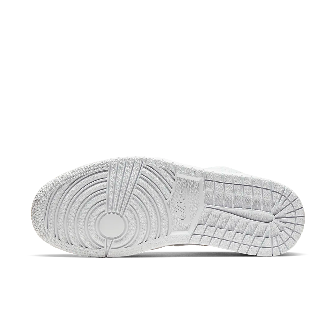 Air Jordan 1 Low Triple White Tumbled Leather, White/White/White (553558-130)